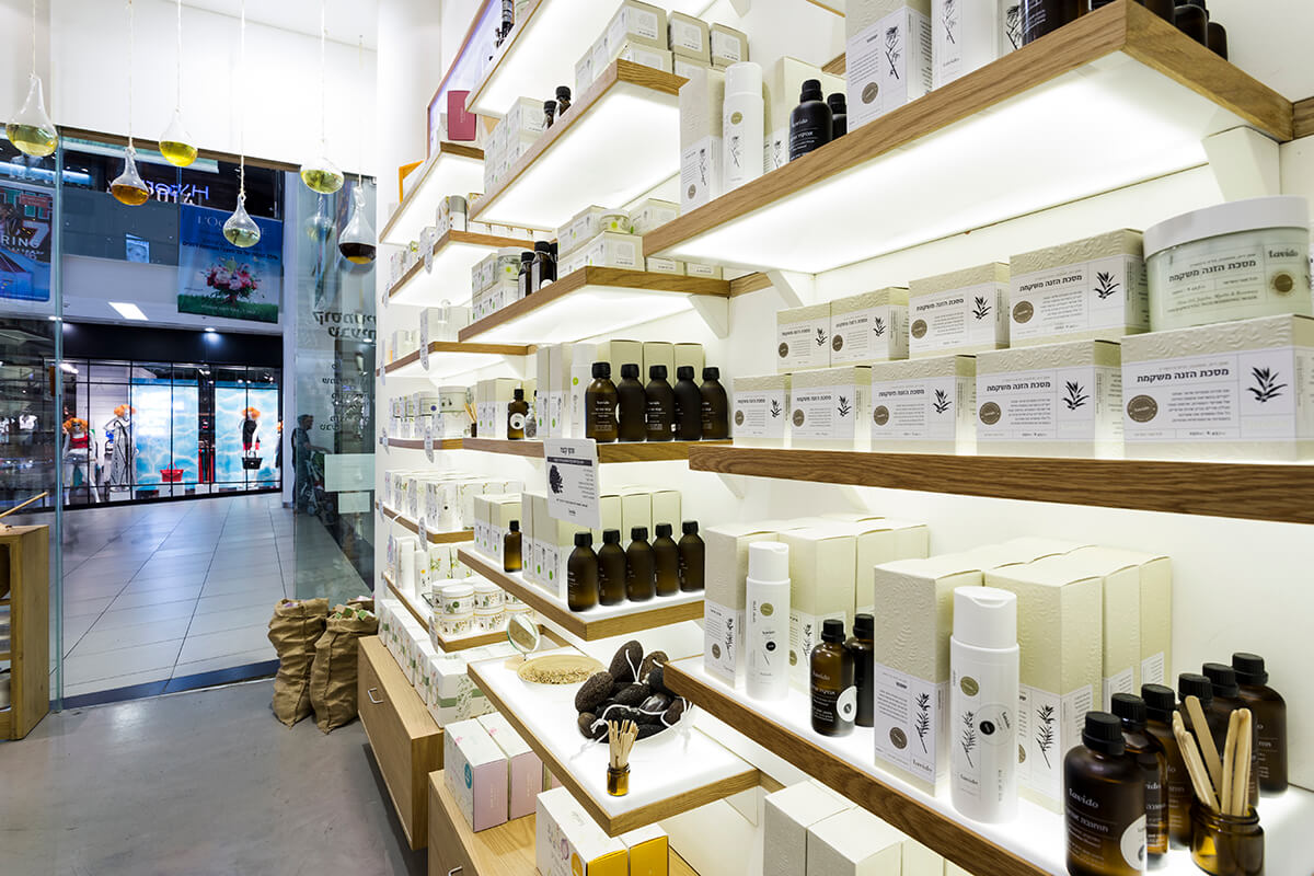 Lavido Natural Cosmetics Store | Interior Design | Galia Design